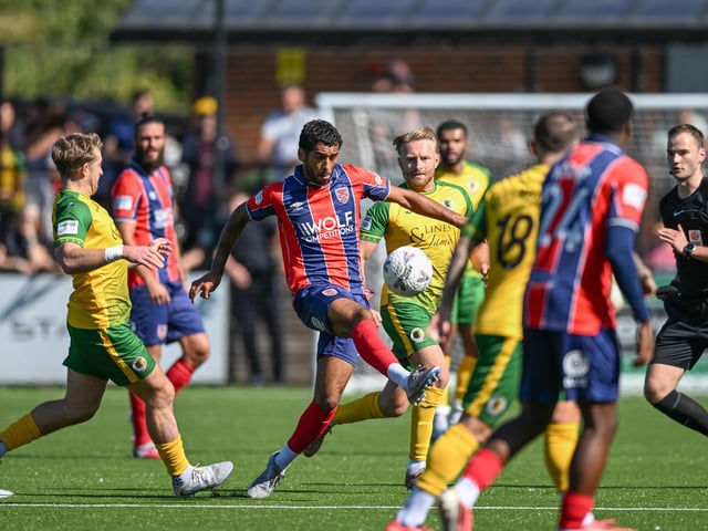 Horsham FC earned a well-deserved point against National League South leaders Dagenham & Redbridge at the Fusion Aviation Community Stadium on Saturday