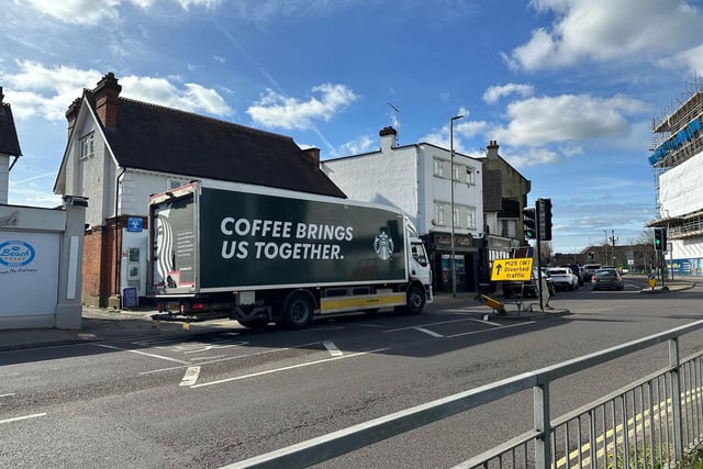 All was quiet on Saturday morning in West Byfleet at the centre of the diversion route for the first ever full daytime closure of a stretch of the M25.