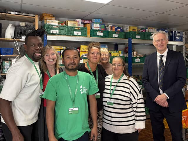 Some of the team who make the Bognor Regis Foodbank such a wonderful community support and lifeline welcomed the High Sheriff of West Sussex Gary Shipton to see their operations at The Hope Centre, Saint Wilfrid Church, Ellasdale Road, Bognor Regis. Photo: contributed