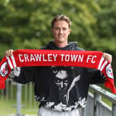 Will Wright fired home a lovely free kick on his debut to give Crawley Town a 1-0 win over Bradford City. Picture courtesy of Crawley Town FC