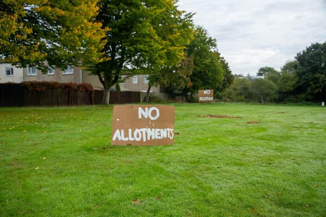 No allotments protest from earlier this year