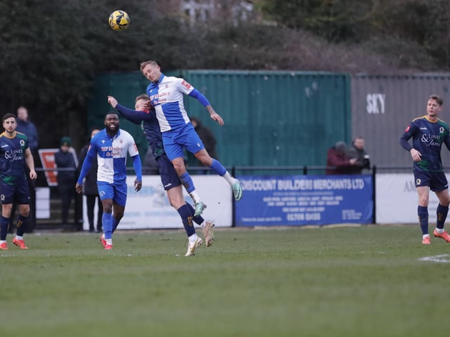 Horsham FC in action at Hornchurch in the Isthmian premier division