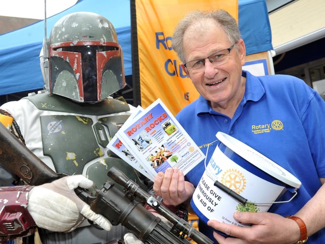 Rotary Rocks event in the Orchards Shopping Centre Haywards Heath, raising money for St Peter and St James's Hospice. Pic Rotary Rocks 24 SR/Submitted picture