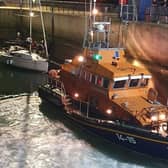 Volunteers from Eastbourne RNLI were called out to assist a 30 foot yacht which had suffered from engine failure. Picture: Trevor Phillips