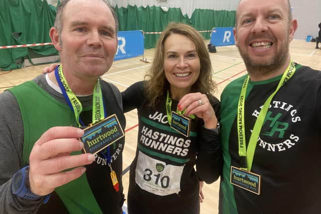 The Hastings Runners trio at the ultra event | Contributed picture