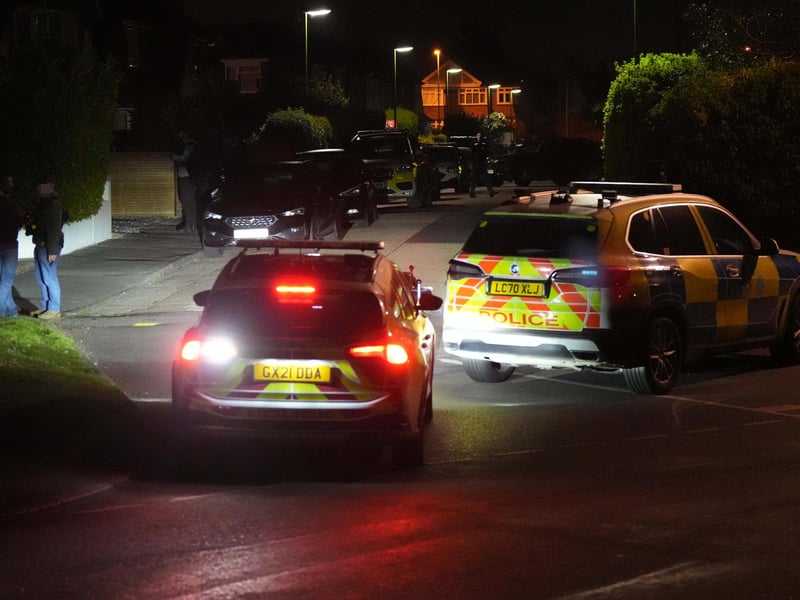 Emergency services attending an incident in Sompting on Wednesday night (March 26)