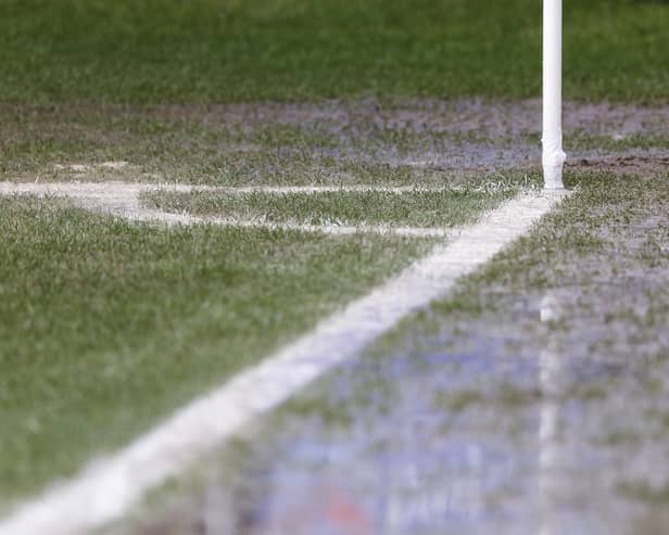 Waterlogged pitches were the order of the day last weekend | Stock picture