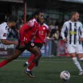 Eastbourne Borough on the attack against Dartford | Picture: Andy Pelling