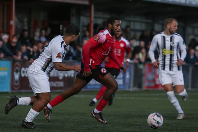 Eastbourne Borough on the attack against Dartford | Picture: Andy Pelling