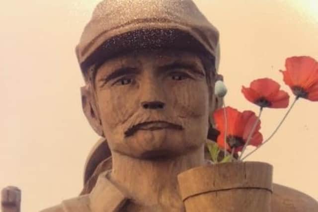 Rose Ades discovered this original photograph of what she called 'Chichester Flowerpot Man' while going through her sister’s photographs. Picture: Rose Ades / Submitted