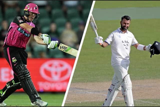 Daniel Hughes and Chet Pujara are Sussex-bound in 2024 | Pictures: Getty Images