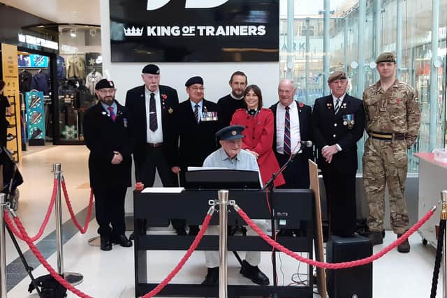 Representatives from the Royal British Legion, Crawley and Horsham Armed Forces Breakfast Club, Crawley Army Reserve Centre, County Mall Shopping Centre and St John’s Church.