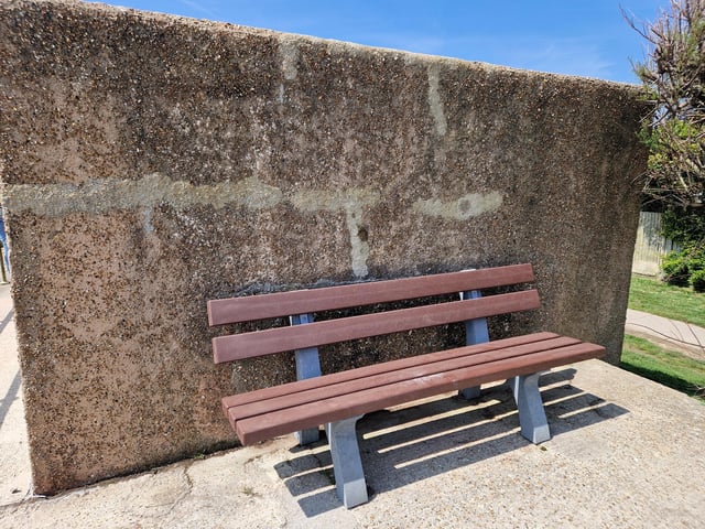 Pete Coe, one of the project leaders, and fellow former Royal Engineer Graham Cosham worked together to open the southern embrasure at the Ferring pillbox