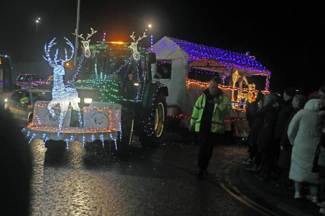 The Christmas Tractor Run 2024 leaving Hastings Old Town on December 21. Photo by Roberts Photographic.