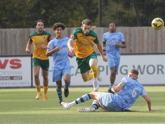 Action from Horsham's win over Cheshunt in the Isthmian premier division