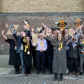 Lib Dems celebrate their victory in