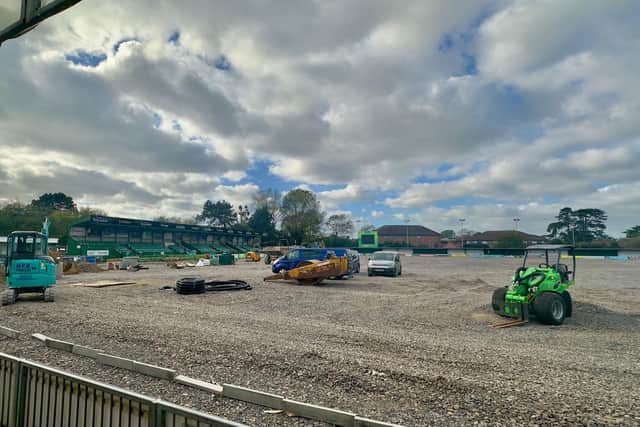 Work continues at the Nye Camp | Picture: Martin Denyer