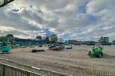 Work continues at the Nye Camp | Picture: Martin Denyer