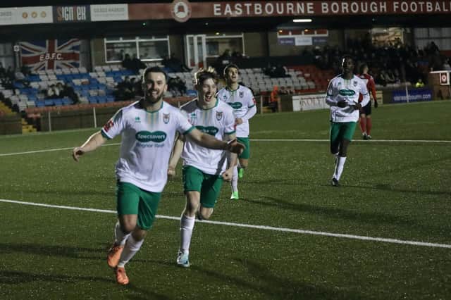 The goals flowed for Bognor at Eastbourne Borough | Picture: Martin Denyer