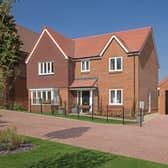One of the properties built by Linden Homes at Manor View, East Grinstead.