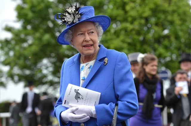 Her Majesty Queen Elizabeth II before the Diamond Jubilee Coronation Cup race on Derby Day, June 2, 2012 in Epsom, England. Photograph: Ben Stansall/ WPA Pool /Getty Images