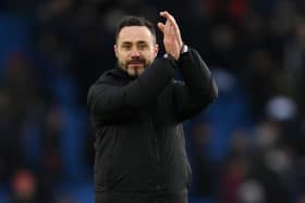 Albion manager Roberto De Zerbi said on Friday he did not expect any more business to be completed before the window shut at 11pm on Tuesday, January 31.   (Photo by Mike Hewitt/Getty Images)