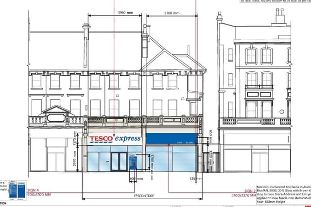 The proposed Tesco Express in Terminus Road, Eastbourne