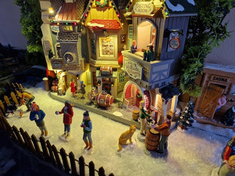 Frosty Falls is a Christmas village created by Wendy Bray from West Sussex