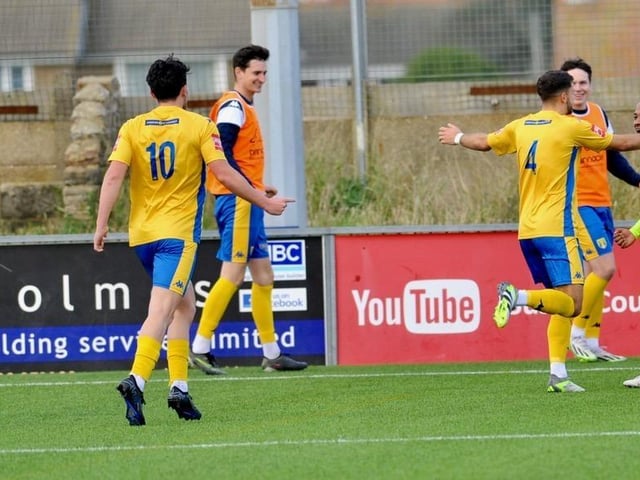 Action and goal celebration's from Lancing's win over Three Bridges