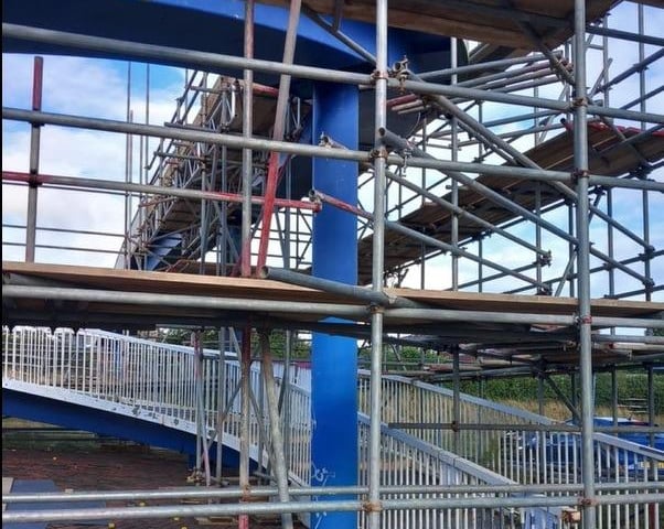The Langney Rise Footbridge repairs. Pic: East Sussex Highways