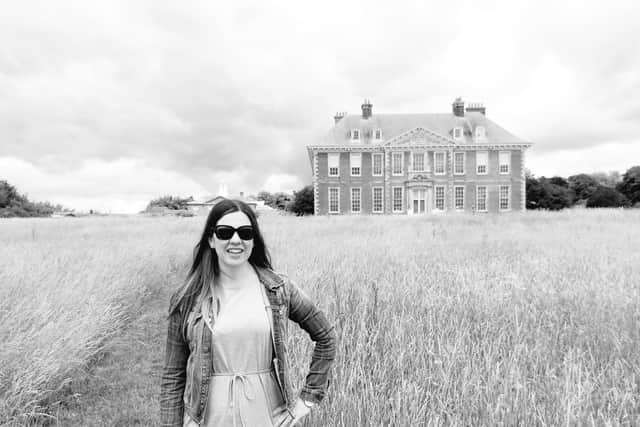 Katherine trying out an arty pic at Uppark House and Gardens