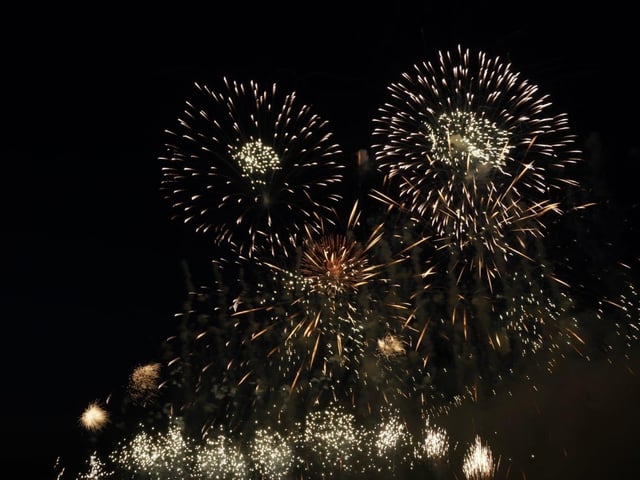 Fireworks at Goodwood Racecourse, August 2025