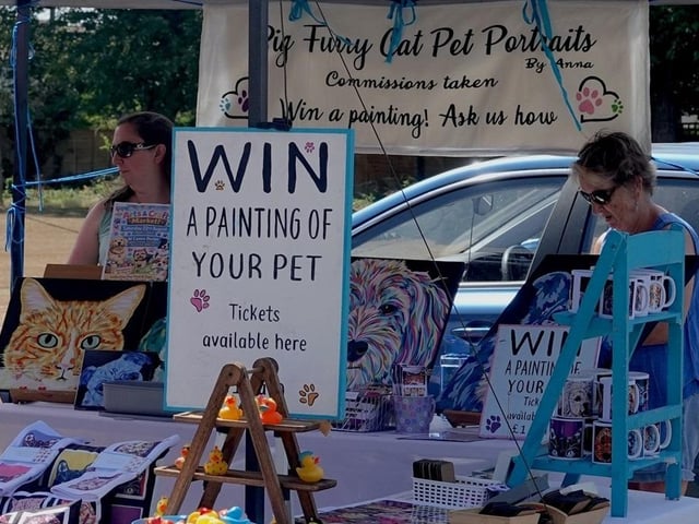 One of the many stalls