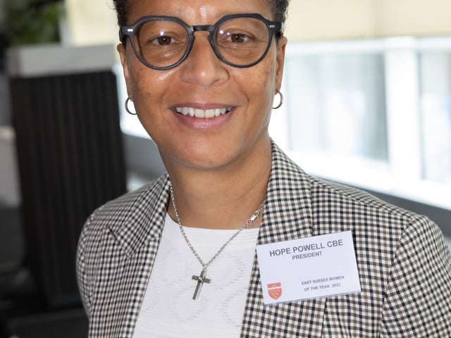 President of East Sussex Women of the Year, Hope Powell CBE.