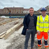 Alan McGuinness (L) said Club Padel is 'well into the construction phase'. Photo: contributed