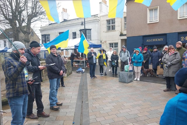 On February 24, in Shoreham-by-Sea, local volunteer organisation Adur Ukraine Support Association observed a minute's silence to mark the second anniversary of the invasion of Ukraine.