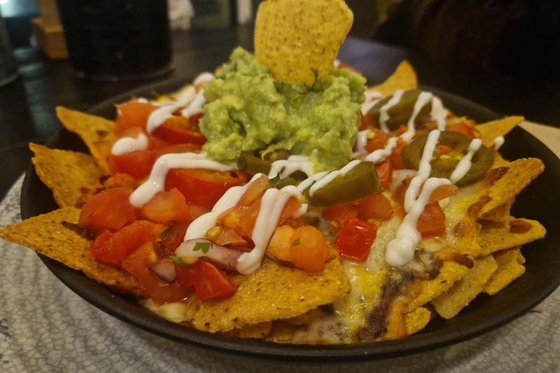 Cheese loaded Nachos from Conchita’s Mexican kitchen