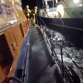 Newhaven Lifeboat launch to fishing vessel medical emergency in the Channel. Image: RNLI Newhaven