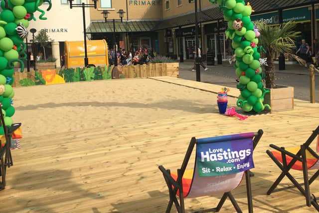 The giant sandy beach, which will open on July 6, is set to be available to retail shoppers daily across the summer months.