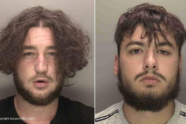 Two drug dealers involved in an hour-long pursuit have been sentenced for dangerous driving, Sussex Police have confirmed. Patrick McCabe, 28, was the driver of a Volkswagen Golf with passenger Ronnie Beckett, 19. Sussex Police said he was at a car wash at Copthorne when he saw police officers and drove away at high speed. Officers from the Specialist Enforcement Unit were on patrol in the area as part of an operation to disrupt criminals using the road network. During the course of the pursuit, police said McCabe, who was already a disqualified driver, was seen reaching high speeds. Sussex Police said the vehicle he drove was using cloned plates, which he had tried to remove to avoid detection by police. Police said he completed dangerous overtaking, went through red lights and went the wrong way around a roundabout. But he was tracked by the National Police Air Service helicopter as well as officers from the Tactical Firearms Unit and Crawley Response who had come to assist colleagues. Sussex Police said they were located and arrested in a housing estate in Horley, and following an investigation by Crawley CID, were charged. At Lewes Crown Court on October 6, McCabe admitted dangerous driving, possession of class B drugs with intent to supply, driving while disqualified and driving without valid insurance. Beckett admitted possession of class B drugs with intent to supply, breach of a suspended sentence order, and failing to provide a specimen for analysis. The court was told how the incident happened on July 12 this year. Police said McCabe’s driving was so dangerous that he only narrowly avoided head-on collisions with other vehicles. Other motorists had to take evasive action including an emergency stop to prevent a collision, Sussex Police added. Police said McCabe, of no fixed address, and Beckett, of Stoneycroft Walk, Ifield, then tried to run from the vehicle. Footage showed them trying to hide from the police before then trying to evade capture through people’s gardens, but they were both