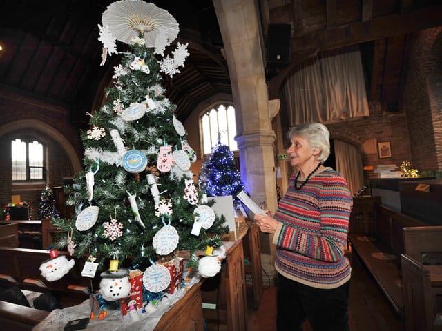 Christmas Tree Festival 2024 at St Michael & All Angels, Glassenbury Drive, Bexhill.