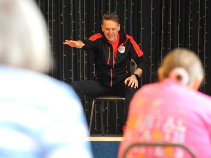 Enzo Manco, director, can adapt classes for all participants, having worked in the fitness industry for the past two decades