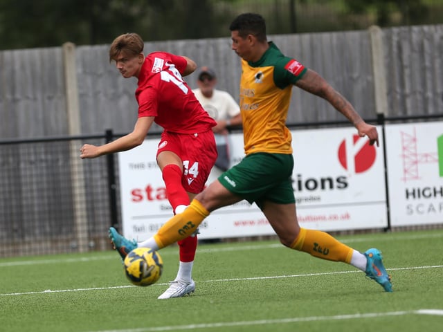 Action from Worthing FC's 3-0 friendly win at Horsham