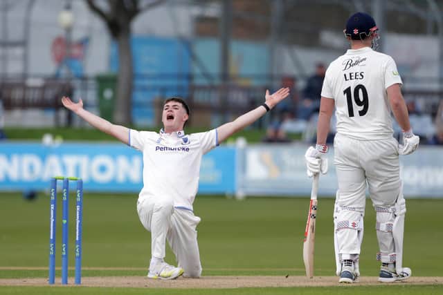 Jack Carson in Sussex action | Picture: Sussex Cricket