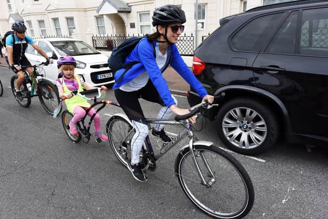 Family friendly cycling (Photo by Jon Rigby)
