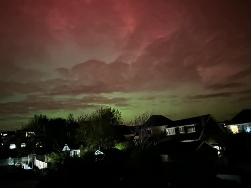 The Northern Lights captured in Horsham District