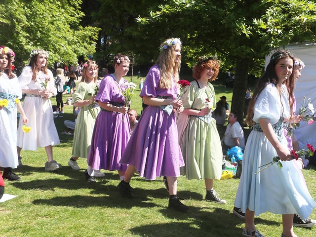 Crowning of the May Queen in Alexandra Park, Hastings, on May 11 2025. Photo by Roberts Photographic.