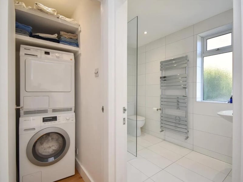 Bathroom and utility area.