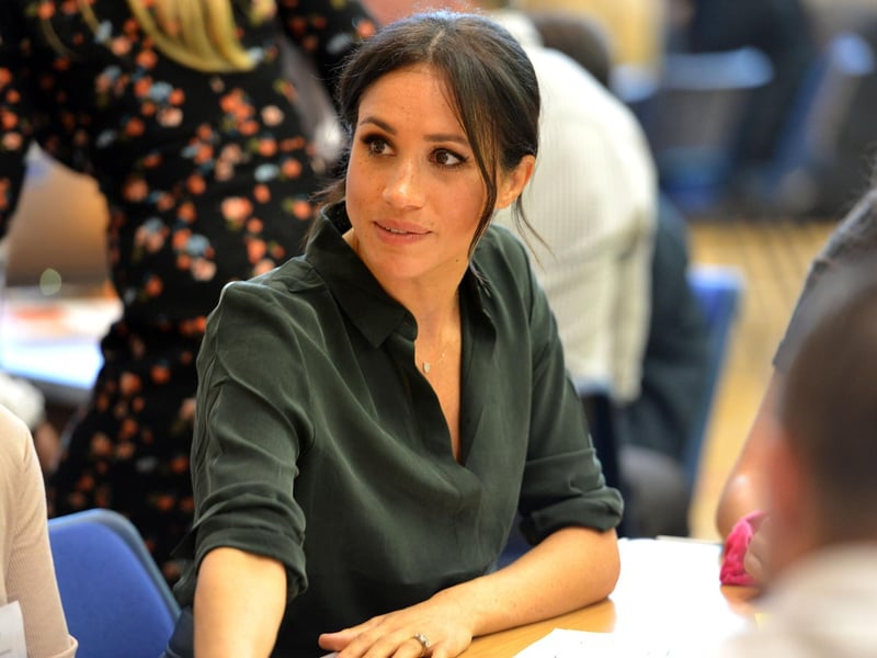 Prince Harry and Meghan Markle, the Duke and Duchess of Sussex, vist Joff Youth Centre in Peacehaven.