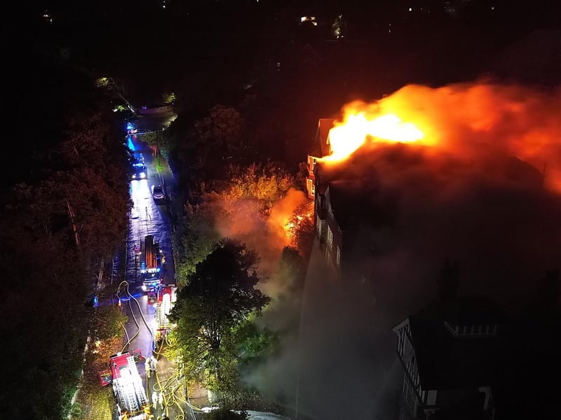 Emergency services called to tackle blaze at former Eastbourne school